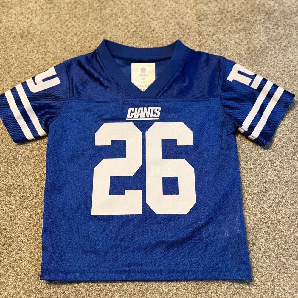 Kids 3T NFL Team Apparel Blue and White Jersey #26